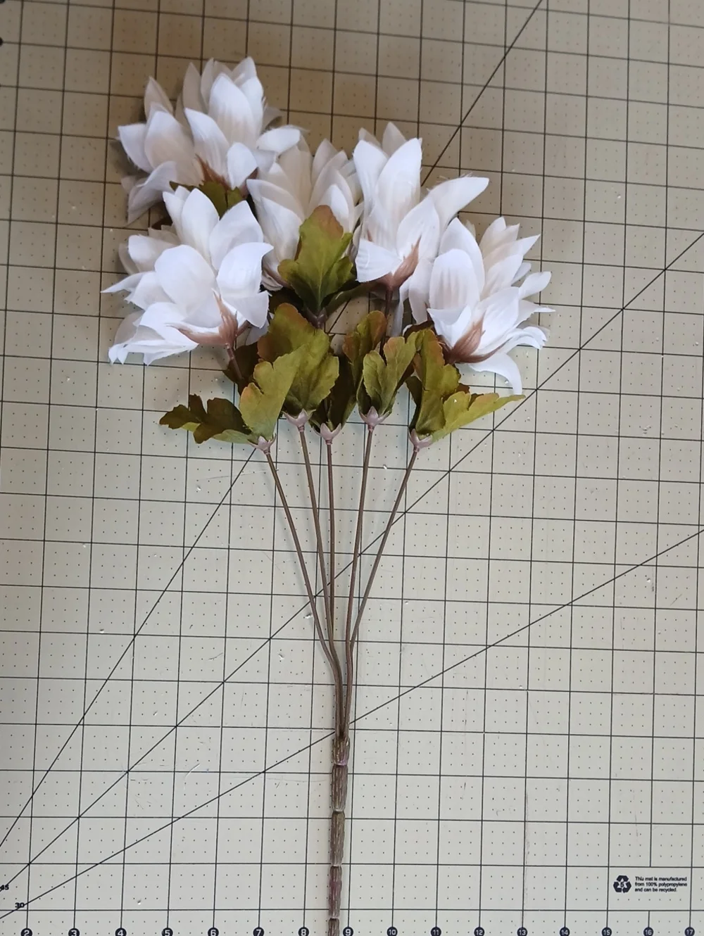 White Artificial Magnolia Stem Bouquet